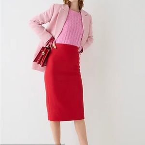 NWT J. Crew “The Pencil Skirt” Wool Size 2